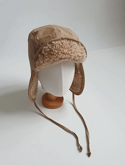 바이오 겨울 양털 귀달이 벙거지 방한 모자